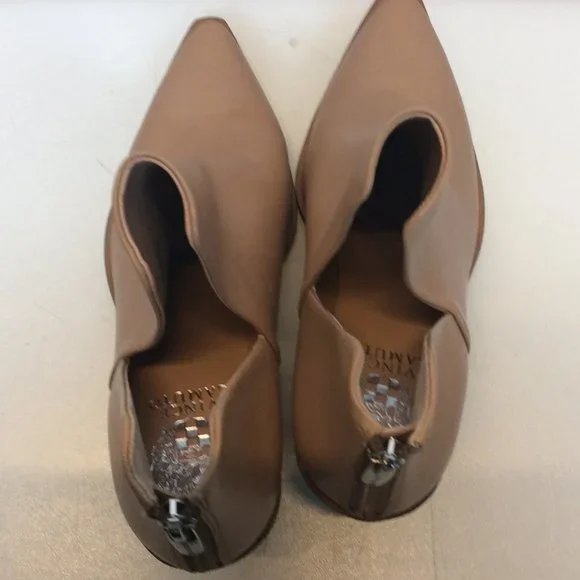 Vince Camuto Tan Leather Ankle Boots | 8M/38 1/2 - Picture 4 of 5